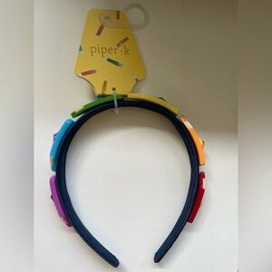 ✏️ Piper K Teacher School Crayon Hair Headband New! Cute teacher hea…